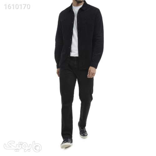 پیراهن آستین بلند مردانه جوتی جینز مدل مخمل کبریتی کد 3030140 رنگ مشکی مشکی 03 2025