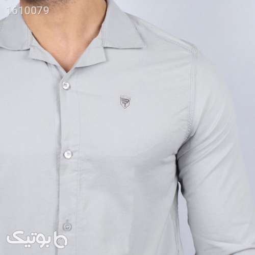 پیراهن آستین بلند مردانه مدل کتان یقه انگلیسی 6104933 نقره ای 03 2025