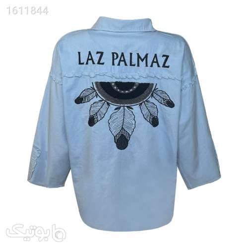مانتو زنانه کد 7035 رنگ آبی فیروزه ای 03 2025