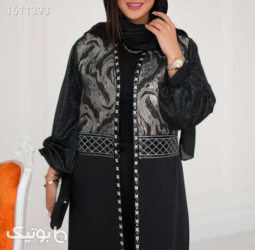 مانتو مشکی مجلسی مشکی 03 2025
