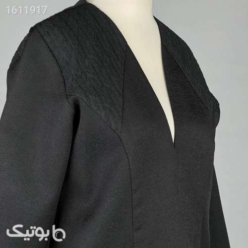 مانتو کتی زنانه مدل کتان لمه کد AK1077 رنگ مشکی مشکی 03 2025