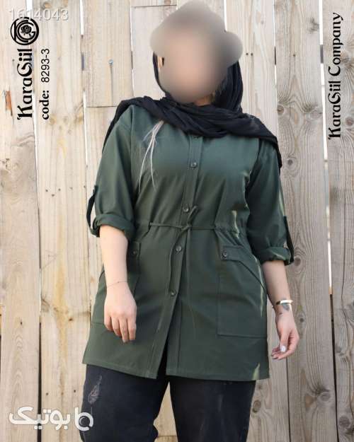 مانتو اسپرت سایزبزرگ  سبز 04 2025