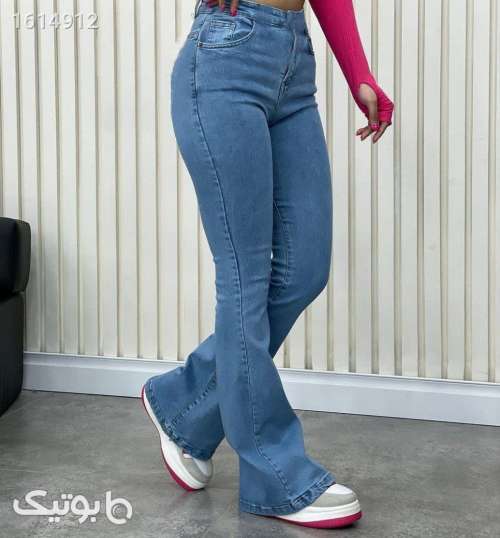 شلوارجین بوتکات دخترونه آبی 04 2025