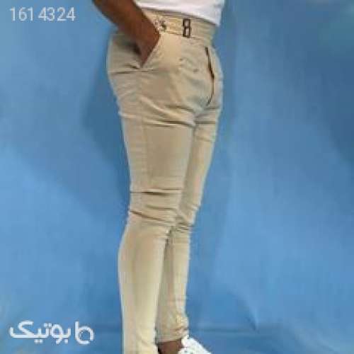 شلوار مردانه کمر انگلیسی Belt مدل 3563 کرم 04 2025