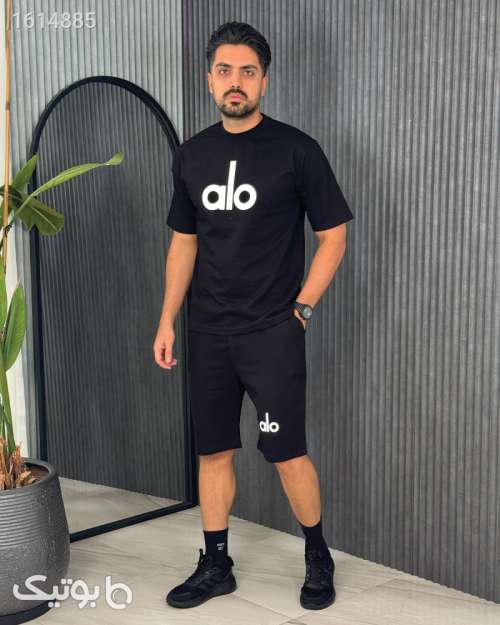 ست تیشرت شلوارک alo سبز 04 2025