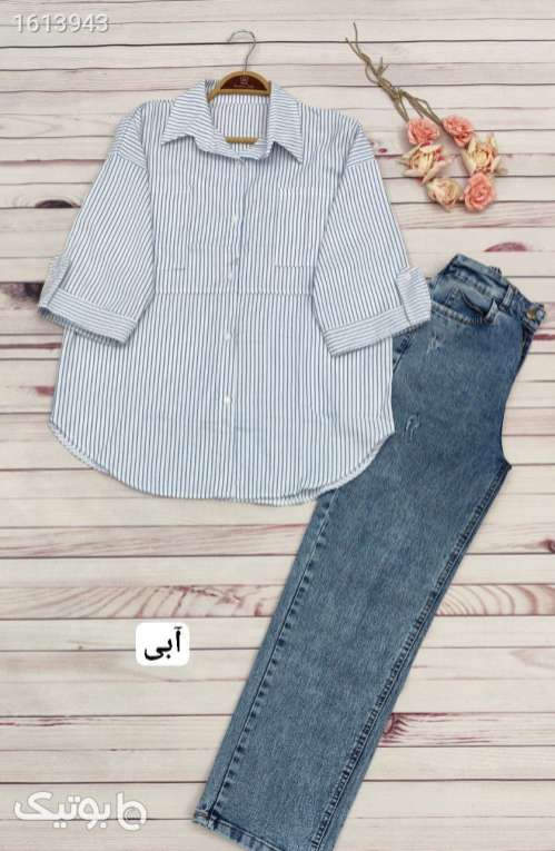 شومیز مانتویی خنک آبی 04 2025