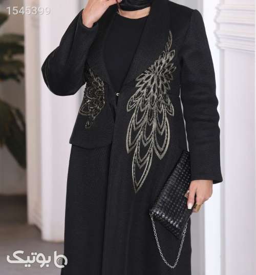 مانتو بلند مشکی 02 2023