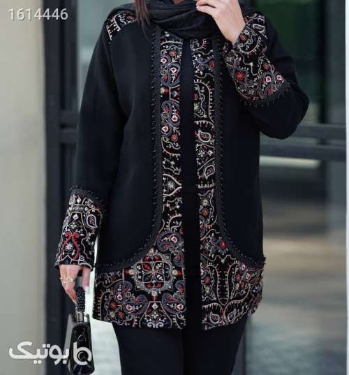 مانتو مجلسی  مشکی 04 2025