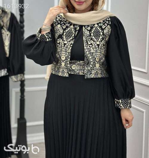 مانتو پیراهنی شیک مشکی 04 2025