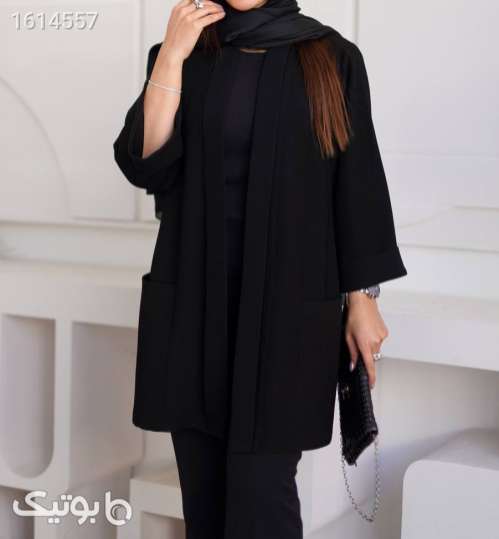 مانتوجلوبازشیک  مشکی 04 2025