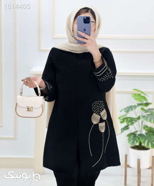 کت مجلسی جذاب زنانه مشکی 04 2025