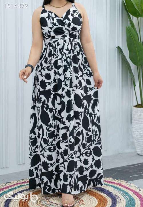 ساحلی گلدار خوشگل مشکی 04 2025