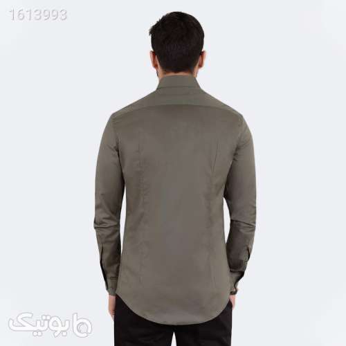 پیراهن آستین بلند یقه کراواتی مردانه مدل 815592 طوسی 04 2025