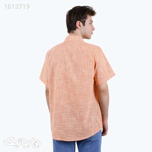 پیراهن آستین کوتاه مردانه پاتن جامه مدل 121721030051804 صورتی 04 2025