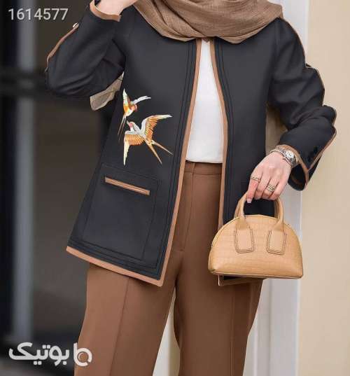 کت شلوارشیک وخفن مشکی 04 2025