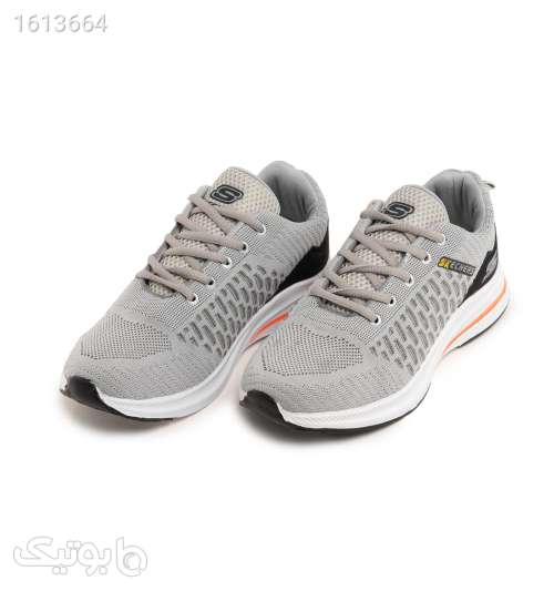 کفش اسپرت Skechersمردانه طوسی بندی مدل 43387 سفید 04 2025
