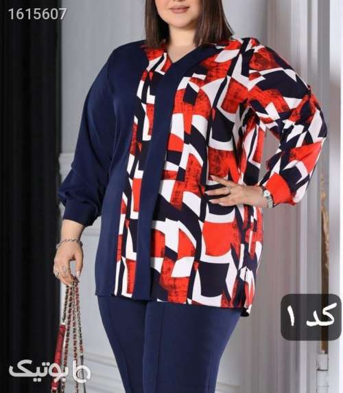 شومیز سایزبزرگ  مشکی 04 2025