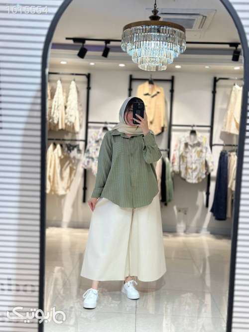 شومیزشلوارجذاب وخنک دخترونه سبز 04 2025