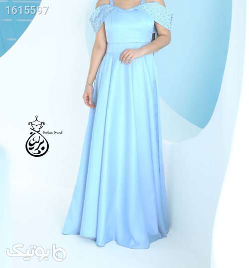 لباس مجلسی بلندساتن سبز 04 2025