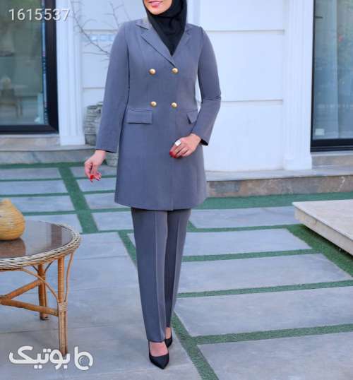 ✨مانتو شلوار اداری زرین مشکی 04 2025