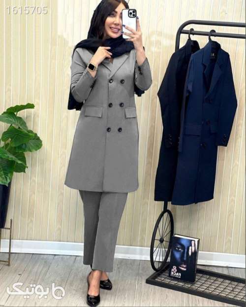 ست مانتوشلواراداری شیک وزیبا مشکی 04 2025