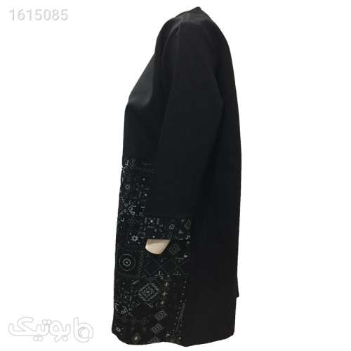 مانتو زنانه مدل شانتون و تافته کد tm2788 رنگ مشکی مشکی 04 2025