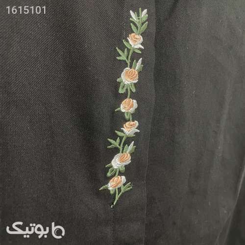 مانتو زنانه مدل کتان 1364 مشکی 04 2025