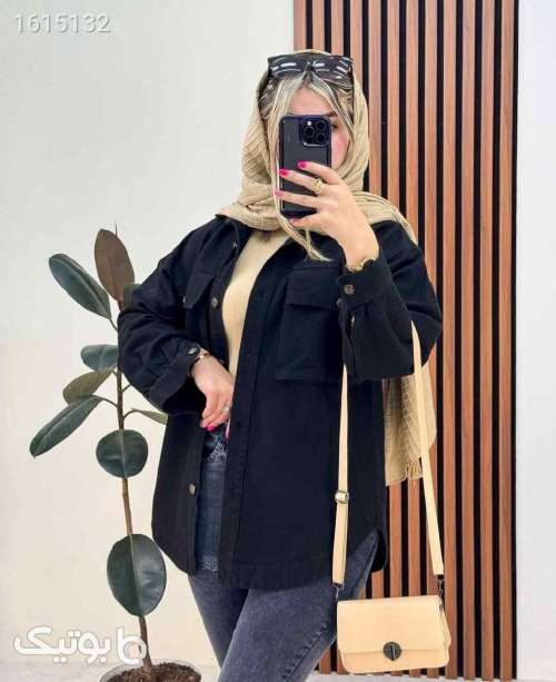 مانتو فوق العاده شیک  مشکی 04 2025