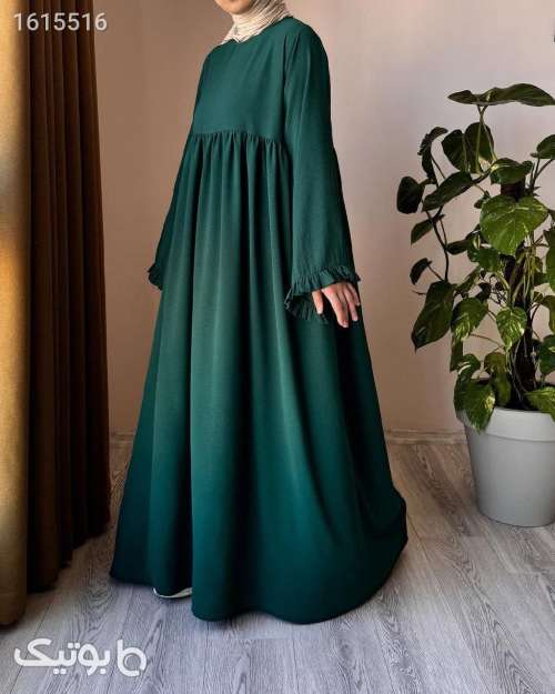 مانتو پیراهنی خنک سبز 04 2025
