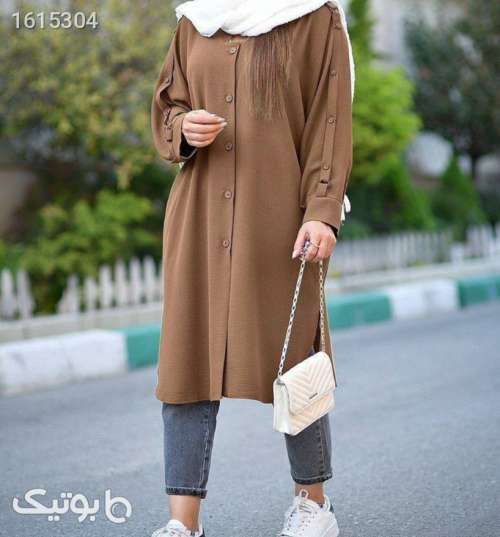مانتوبلنددکمه‌دارشیک وزیبا سبز 04 2025