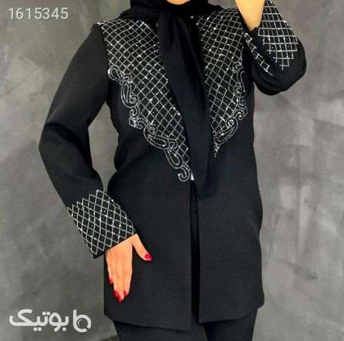 کت مجلسی جذاب وزیبا مشکی 04 2025