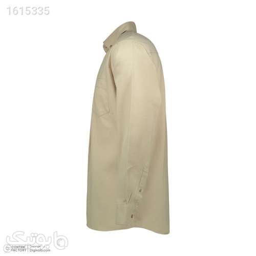 پیراهن آستین بلند مردانه زی سا مدل 3340 رنگ کرم کرم 04 2025