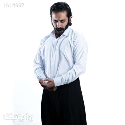 پیراهن آستین بلند مردانه مدل جگوار کد 01 رنگ سفید سفید 04 2025