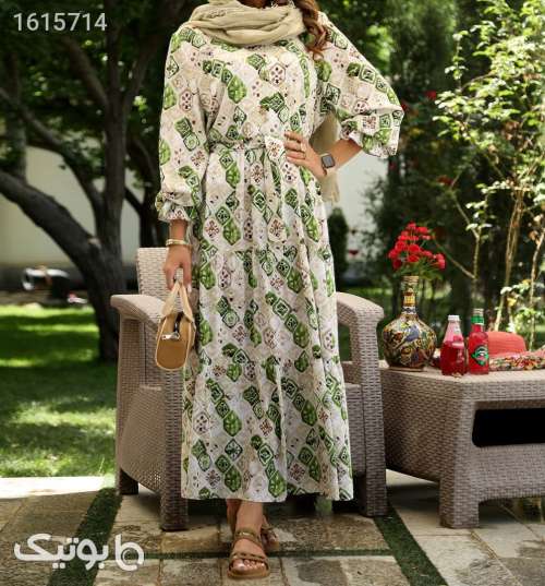 پیراهن ساحلی سه چین خنک سبز 04 2025