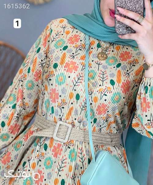 پیراهن پلیسه شیک وجذاب زرد 04 2025