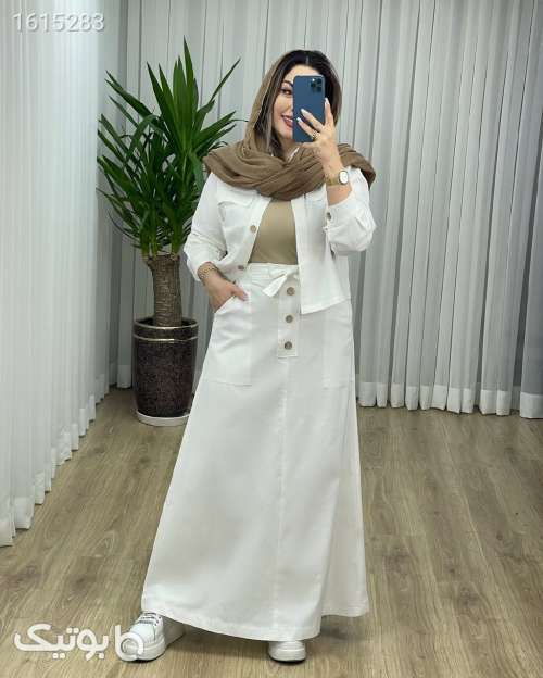 ست کت دامن دخترونه شیک آبی 04 2025