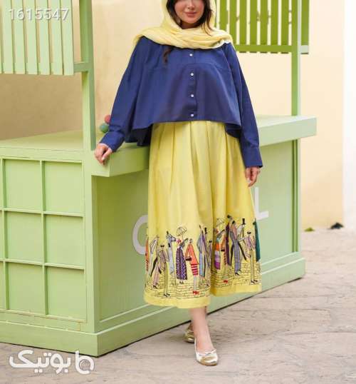 شومیزدامن خنک وشیک زرد 04 2025