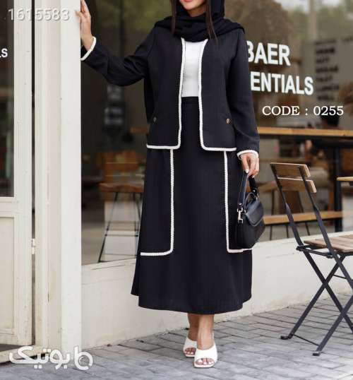کت دامن جذاب وشیک آبی 04 2025