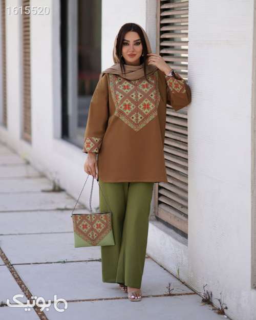 مانتوشلوارشیک وخنک کرم 04 2025