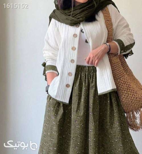 کت ودامن شیک وجذاب سبز 04 2025