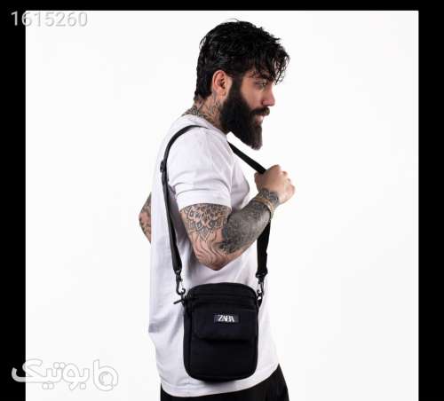 کیف دوشی کنفی زبانه قفل دار مشکی 04 2025