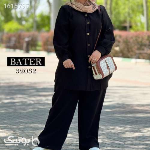 ست تونیک و شلوار - سایز 50 تا 60 مشکی 04 2025