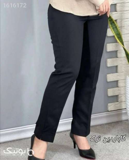 شلوار راسته گاباردین  مشکی 04 2025