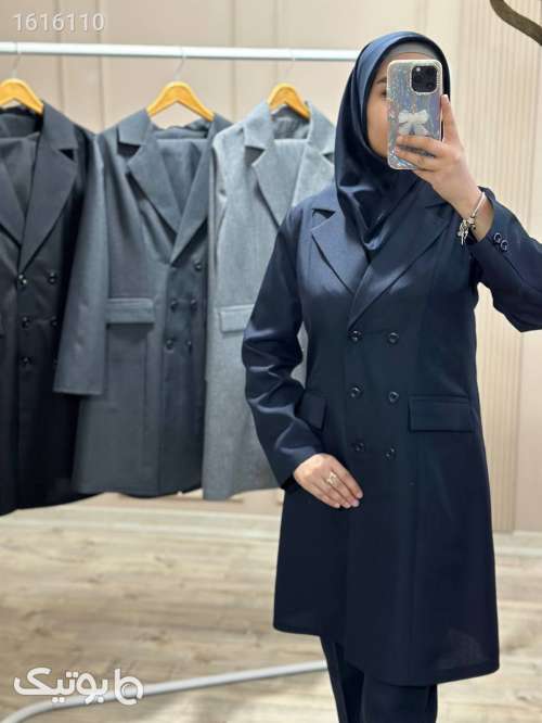 مانتو و شلوار اداری درسا مشکی 04 2025
