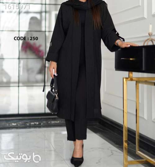 مانتو مجلسی زنانه  مشکی 04 2025