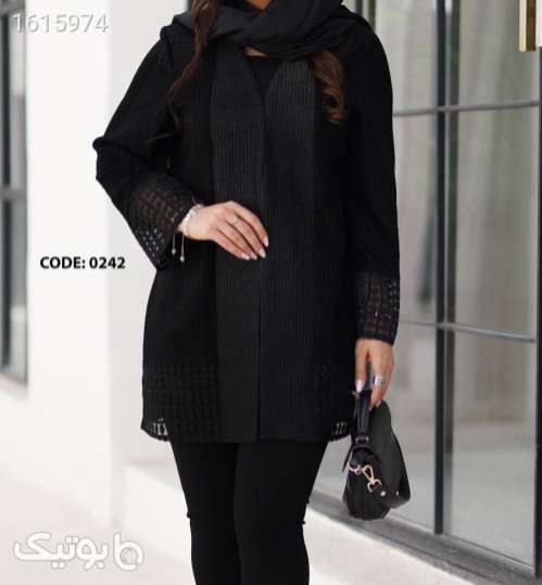 مانتو مجلسی و محرمی  مشکی 04 2025