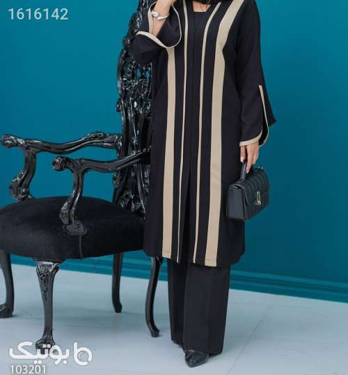 مانتوبلندجذاب وخفن مشکی 04 2025