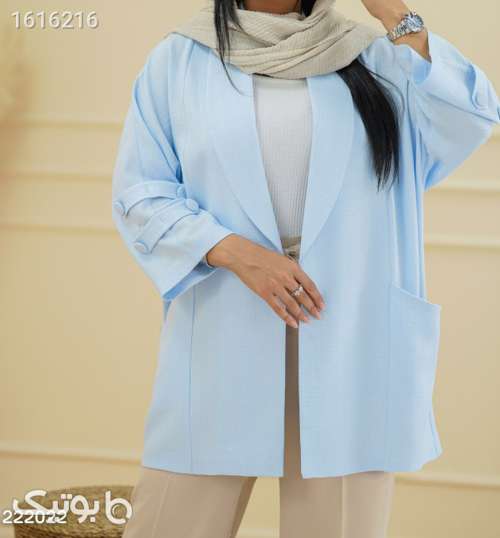 مانتوجذاب وجدید آبی 04 2025