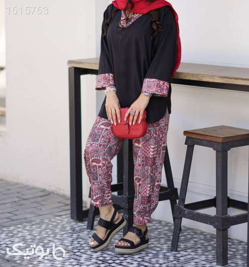 ست شیک وخفن تونیک شلوار بنفش 04 2025