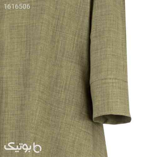 مانتو زنانه السانا مدل کانیلان کد 223810 رنگ سبز تیره